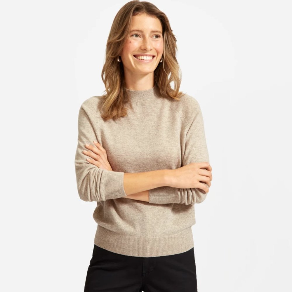 Everlane Cashmere Raglan Mockneck